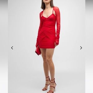 Double tulle stretch dress